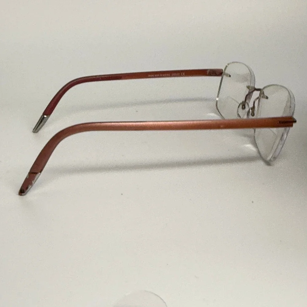 Silhouette Rimless Eyeglasses 5379 40‎ 6055 Bronze Titanium Frame 53-17-135